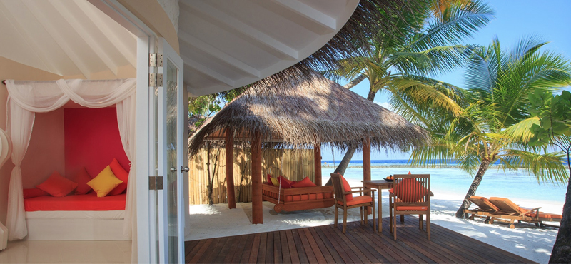 Jacuzzi Deluxe Beach Villa - Luxury Maldives holiday Packages - aerial view