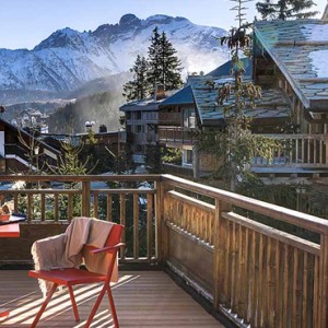terrace - Hotel La Sivoliere - Luxury Ski holiday packages