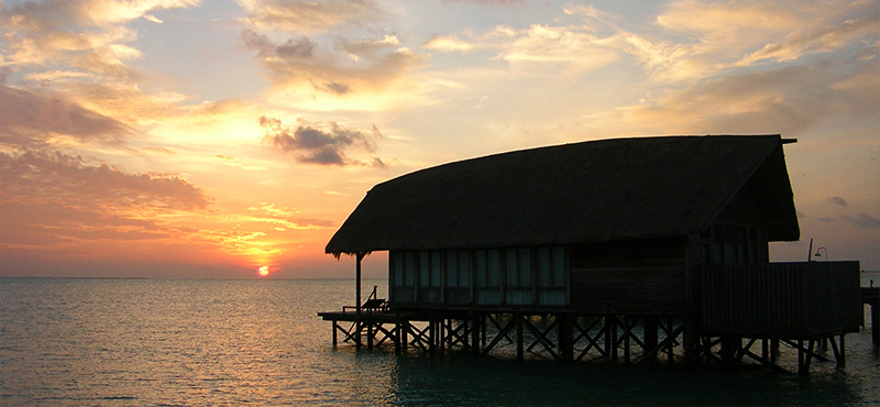 COMO Cocoa Island Luxury Maldives Honeymoon Packages One Bedroom Villa At Sunset