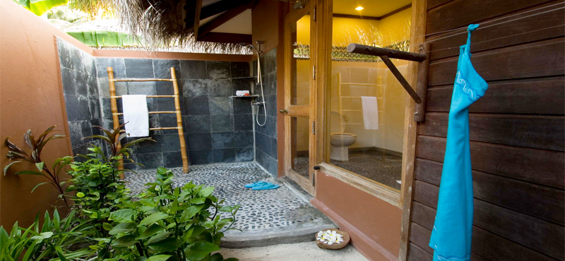 Kuramathi Maldives Luxury Maldives Holiday Packages Beach Villa Bathroom And Outdoor Shower