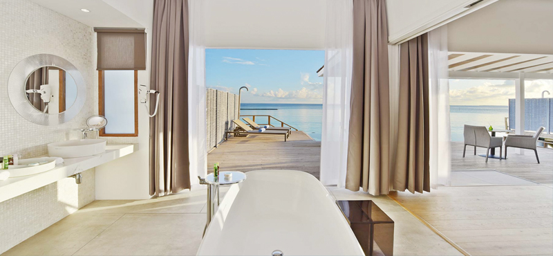 Kuramathi Maldives Luxury Maldives Holiday Packages Water Villa With Pool Bathroom