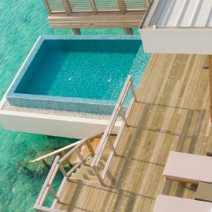 luxury maldives holiday packages - dhigali maldives - lagoon villa with pool