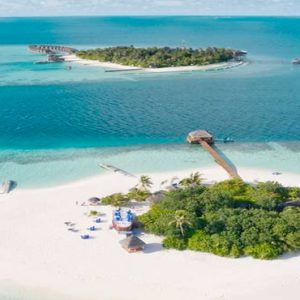 Luxury Maldives Holidays Maafushivaru Aerial View1