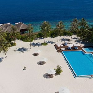 Luxury Maldives Holidays Maafushivaru Hotel Aerial View1