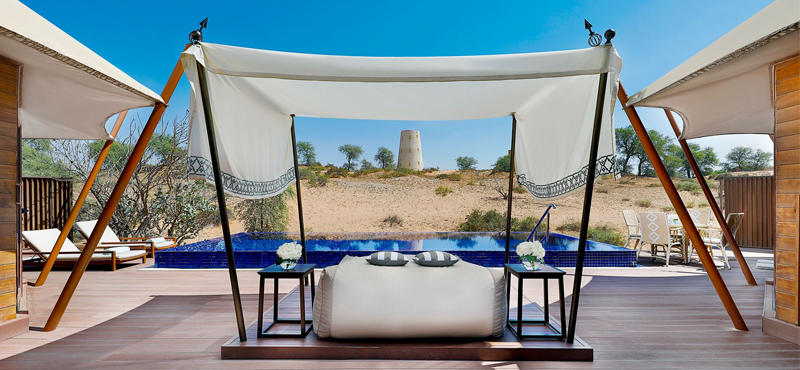 Luxury Ras Al Khaima Ritz Carlton Ras Al Khamaih Al Wadi Al Sahari Tented Pool Villa 5