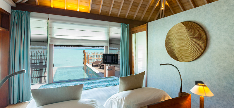 luxury bora bora holiday packages - intercontinental bora bora resort and thalasso spa - pool premium overwater villa