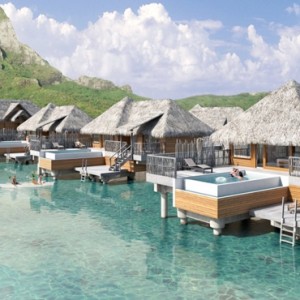 luxury bora bora holiday packages - intercontinental bora bora resort and thalasso spa - pool premium overwater villa