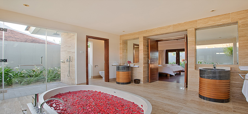 Pullman Danang Beach Resort Luxury Vietnam Honeymoon Packages One Bedroom Cottage Bathroom