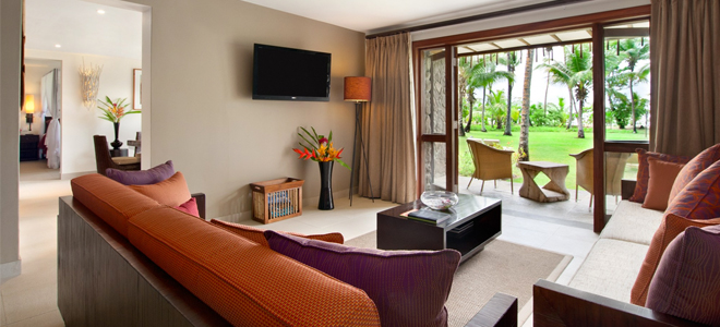 Kempinski Seychelles One Bedroom Sea View Garden Suite Lounge