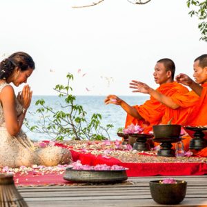 Luxury Cambodia Holiday Packages Song Saa Private Island Resort Cambodia Monk Blessing