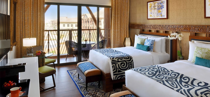 Luxury Dubai Holiday Packages Lapita Dubai Parks And Resorts Pool View Twin Room