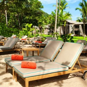 Luxury Seychelles Holiday Packages Kempinski Seychelles Resort Baie Lazare Sunbeds