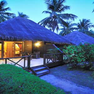 Bandos Maldives Luxury Maldives holiday Packages Garden Villa Exterior At Night