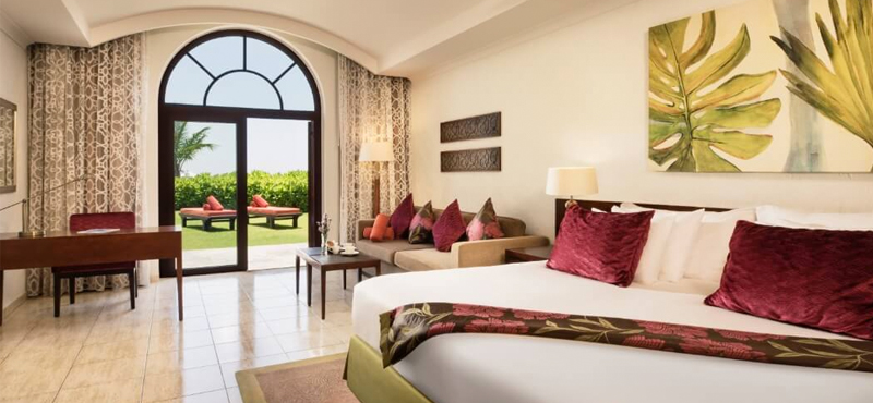 Luxury Dubai Holiday Packages JA Palm Tree Court Dubai Beachfront Terrace Junior Suite