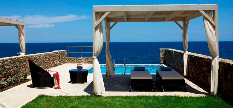 Luxury Greece Holiday Packages Royal Blue Resort Crete Luxury Room Sea Front With Private Pool