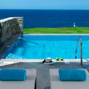 Luxury Greece Holiday Packages Royal Blue Resort Crete Luxury Suite Sea Front With Private Pool