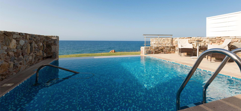 Luxury Greece Holiday Packages Royal Blue Resort Crete Luxury Suite Sea Front With Private Pool 5