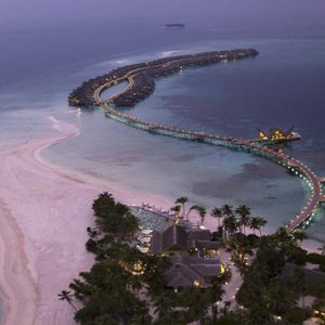 luxury Maldives holiday Package Joali Maldives Aerial View At Night