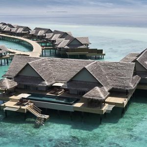 luxury Maldives holiday Package Joali Maldives Aerial View Of Water Villas