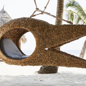 luxury Maldives holiday Package Joali Maldives Bird Shaped Hammocks