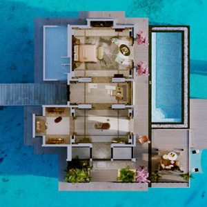 luxury Maldives holiday Package Joali Maldives Aerial View Of Water Villa