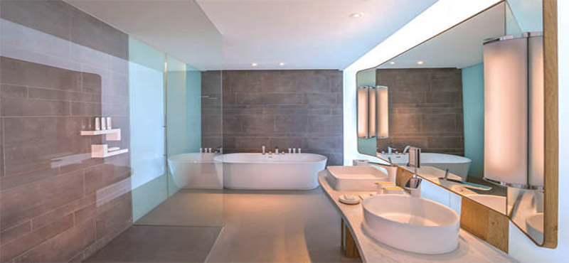 Nikki Beach Resort And Spa Luxury Dubai holiday Packages Covet Room Bathroom