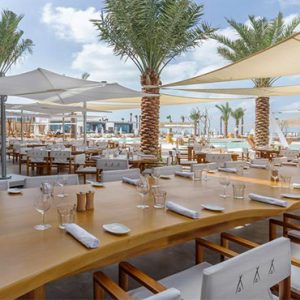 Nikki Beach Resort And Spa Luxury Dubai Honeymoon Packages Restaurant