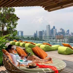 Luxury Singapore holiday Packages Hotel Jen Orchardgateway Singapore By Shangri La Pool 6