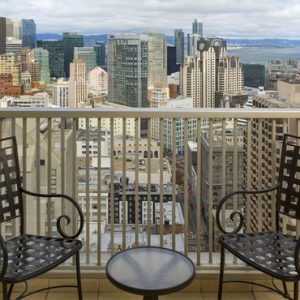 Luxury San Francisco Holiday Packages Hilton San Francisco Union Square Balcony Skyline 1 King Bed 2