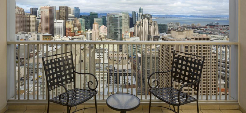 Luxury San Francisco Holiday Packages Hilton San Francisco Union Square Balcony Skyline 1 King Bed 2