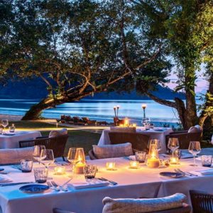 Luxury Malaysia Holiday Packages The Datai Langkawi The Beach Club (Dinner Setting)