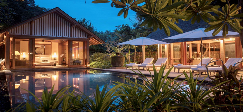 Luxury Malaysia Holiday Packages The Datai Langkawi Two Bedroom Beach Villa Exterior