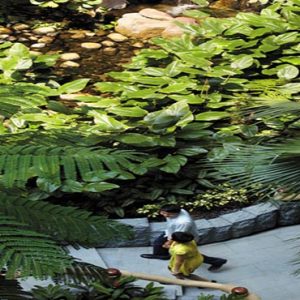 Shangri La Singapore Luxury Singapore Honeymoon Packages Garden Wing Atrium Waterfall