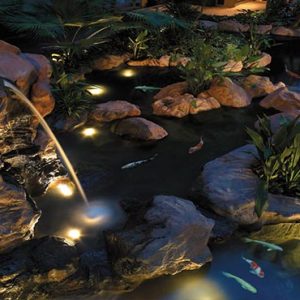 Shangri La Singapore Luxury Singapore Honeymoon Packages Garden Wing Atrium Waterfall And Koi Pond By Night