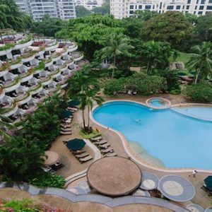 Shangri La Singapore Luxury Singapore Honeymoon Packages Aerial View Of Pool