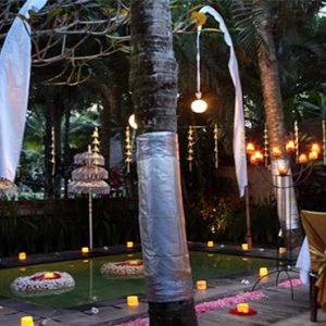 The Ubud Village Resort & Spa luxury Bali holiday Packages Romantic Dining