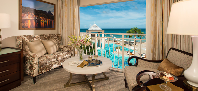 2 Honeymoon Luxury Oceanview Room Sandals Regency La Toc Luxury St Lucia holiday packages