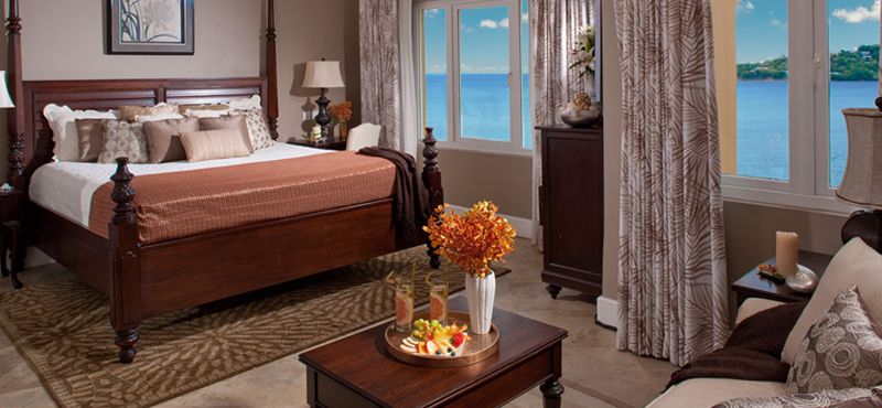 2 Sunset Bluff Oceanview Club Level Room Sandals Regency La Toc Luxury St Lucia holiday packages