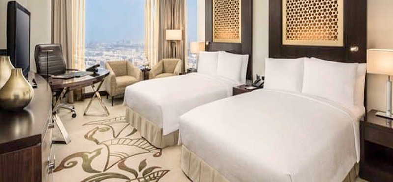 Luxury Dubai Holiday Packages Conrad Dubai Two Double Bed Deluxe Room Sea View