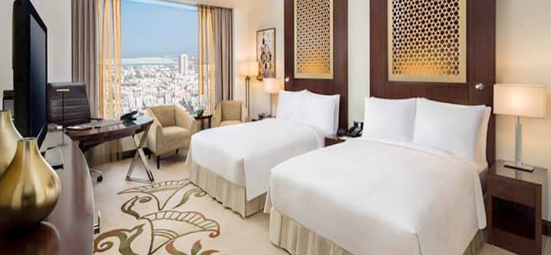 Luxury Dubai Holiday Packages Conrad Dubai Two Double Bed Executive Room Lounge Access