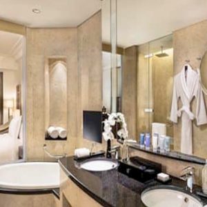 Luxury Dubai Holiday Packages Conrad Dubai Two Double Bed Executive Room Lounge Access1