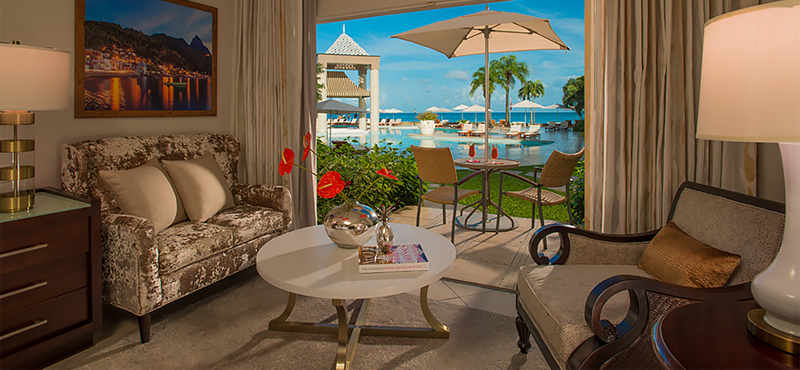 Emerald Oceanview Walkout Room Sandals Regency La Toc Luxury St Lucia holiday packages