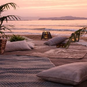 Luxury Greece Holiday Packages Domes Noruz Chania Beach At Sunset