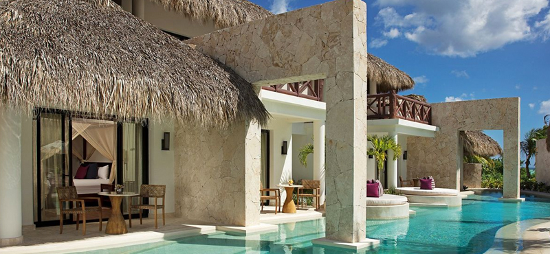 Luxury Dominican Republic Holiday Packages Secrets Cap Cana Resort & Spa Preferred Club Bungalow Suite Swim Out Ocean Front 2