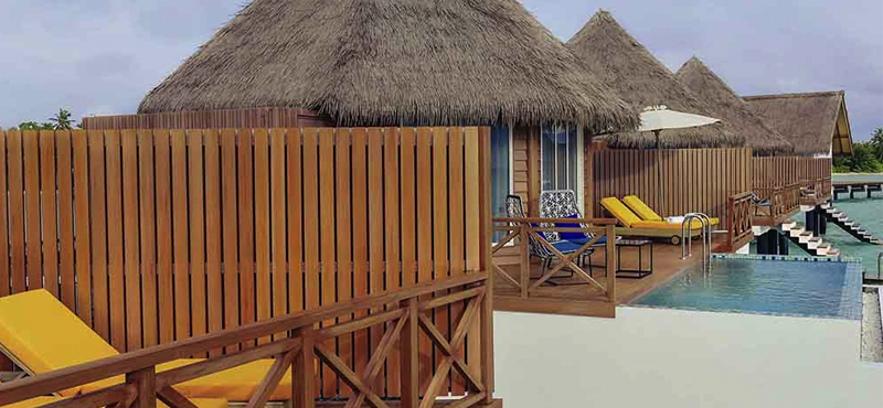 Luxury Maldives Holiday Packages Mercure Maldives Kooddoo Resort Over Water Sunset Pool Villa 3