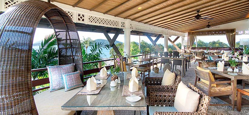 luxury Phuket holiday Packages Cape Panwa Hotel Phuket Cafe Andaman