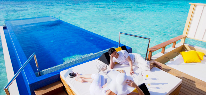 luxury Maldives holiday Packages Angsana Velavaru Inocean Sunrise Pool Villa