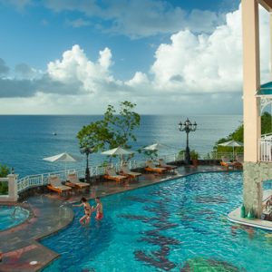 Pool 3 Sandals Regency La Toc Luxury St Lucia holiday packages