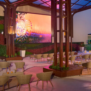 Luxury Mexico Holiday Packages Dream Jade Resort & Spa Time Out Bar With Giant LED Screen