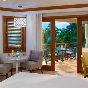 Beach Weddings Abroad Sandals Negril Caribbean Beachfront Grande Luxe Club Level Room W Balcony Tranquility Soaking Tub